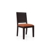 Julian 4 Seater Dining Table With Set Of 4 Oribi Upholstered Dining Chairs (Colour- Burnt Orange, Finish- Mahogany)