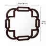 Portico Mirror in Wallnut Finish