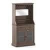 Riveria Solid Wood Bar Cabinet (Danish Walnut Finish)