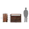 Ohio Solid Wood Chest of 6 Drawers in Teak Finish