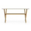 Nobu 6 Seater Glass Top Dining Table