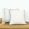 Safaid Set Of 2 Cushion Cover With Ivory Colour