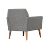 Thomas Boucle Fabric Arm Chair in Grey Colour
