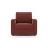Apollo High Back 1 Seater Fabric Sofa in Dark Coral Colour
