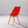 Kepler Brooks Valente Cafeteria Dining Chair in Red Colour