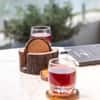 Ireka Homes Vriksha Coaster Set – Acacia Wood