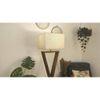 Infinity Beige Jute Floor Lamp with Beige Jute Base