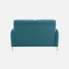 Monly Velvet 2 Seater Sofa Aqua Blue Color