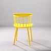 Kepler Brooks Aura Cafeteria Dining Chair in Yellow Colour