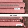 Handwoven Trenza Pink Cotton Rug