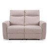 Canyon Two Seater Manual Fabric Recliner in Greige Beige Colour