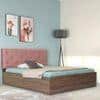 Nirodhah Bed With Premium Leatherette Fabric And Box Storage Queen Bed