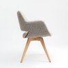 Bastion Solid Wood Dining Chair in Khaki Colour