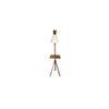 Hubert Beige Jute Floor Lamp with Beige Jute Base