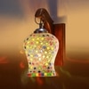 Devansh Solid Wood Electric Wall Light in Brown Colour with Multi Shade Count of 1 Light
