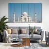 The Castle Decor Taj Mahal View Wall Art Set of 5 27x48 Inch