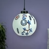 Contemporary Glass Electric Hanging Light in White Colour