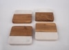 Terra Blend Natural Stoneware Coaster Set