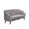 Nilo Velvet 3 Seater Sofa in Grey Colour