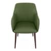 Owen Lounge Chair in Olive Leatherette Colour