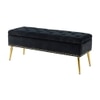 Kajana 2 Ottoman with Storage Color in Black