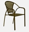Esperance  Wicker Chair In Beige And Brown Tone Finish