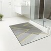 Luxe Home Abstract Design Rubber Doormat -(35x58 cm)