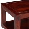 Lisbon Sheesham Wood Contemporary Square Coffee Table In Honey Finish