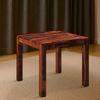 Arabia Solid Wood 4 Seater Storage Dining Table In Teak Finish
