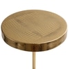 Arcana Metal Side Table in Black & Gold Colour