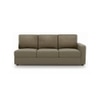 Apollo Compact Sofa (Colour : Cappucino, Cushion : Soft, Seating Capacity : Left Aligned 3 Seater + Left Aligned Chaise + Ottoman)