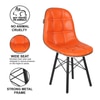 Beautiful Leatherette Dining Chair in Orange Colour