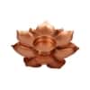 Flower Tealight Holder Set Of 4 In Copper Colour