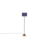 Earvin Blue Cotton Shade Floor Lamp