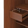 Kaarya Engineered Wood 2 Door Wardrobe in Wheat Brown Walnut Finish