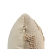 Fret Natural Cotton Knitted Cushion Cover 18X18 Inches