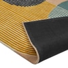 Presto Blue Geometric Hand Tufted Wool Carpet 4X6 Feet