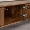 Caspen Solid Wood TV Unt with 5 Door In Provincial Teak Finish