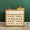 D'Dass Big Multi Color Sheesham and Mdf Wooden Temple For Pooja With Cabinet