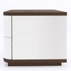 Baltoro Engineered Wood Bedside Table in White Finish