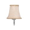 Devansh Steel Wall Mounted Lamp With Beige Jute Shade