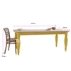 Yellora Solid Wood Dining Table Mango Natural Finish