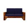 Maruti 3+2+1 Seater Wooden Sofa (BLUE Colour, Honey Finish)