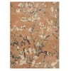 Multicolor Floral Machine Made Polyester 6 X 9 Feet Carpet