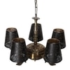 Devansh Metal Wall Mounted Lamp With Black Cotton Shade