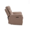 Silvana One Seater Motorized Fabric Recliner in Taupe Beige Colour