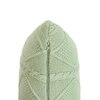 Cable Moss Desert Sage Cotton Knitted Cushion Cover 16X16 Inches
