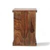 Arista Sheesham Wood Bedside Table in Teak Finish