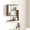 BLUEWUD Easton Engineered Wood Wall Shelf, Display Rack, 3 Shelves (Wenge & White)…