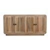 Craig Solid Mango Wood Sideboard with 4 Door in Natual Finish